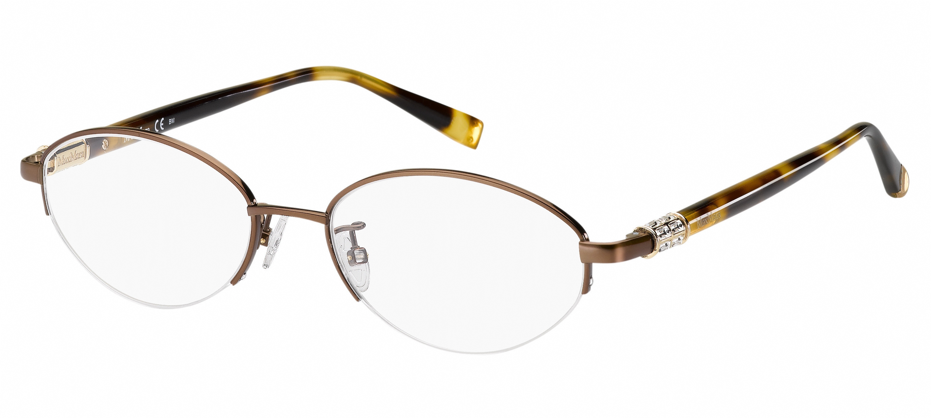 MAX MARA(マックスマーラ) メガネ MM 1341/F col.09Q BROWN 52ｍｍ Max Mara 1341/f Eyeglasses