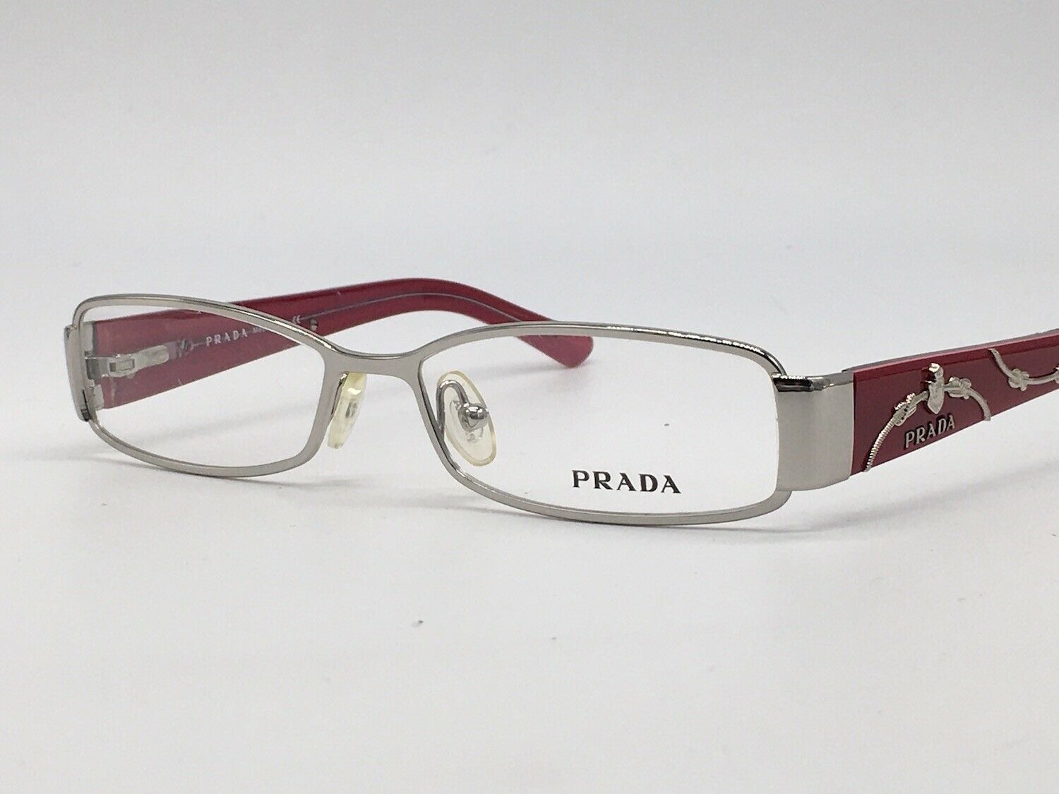 Prada VPR 58L Eyeglasses - FRAME ONLY - 5AV-1O1 Gunmetal Plum Italy 51-14-135 s-l1200.jpg main image 3