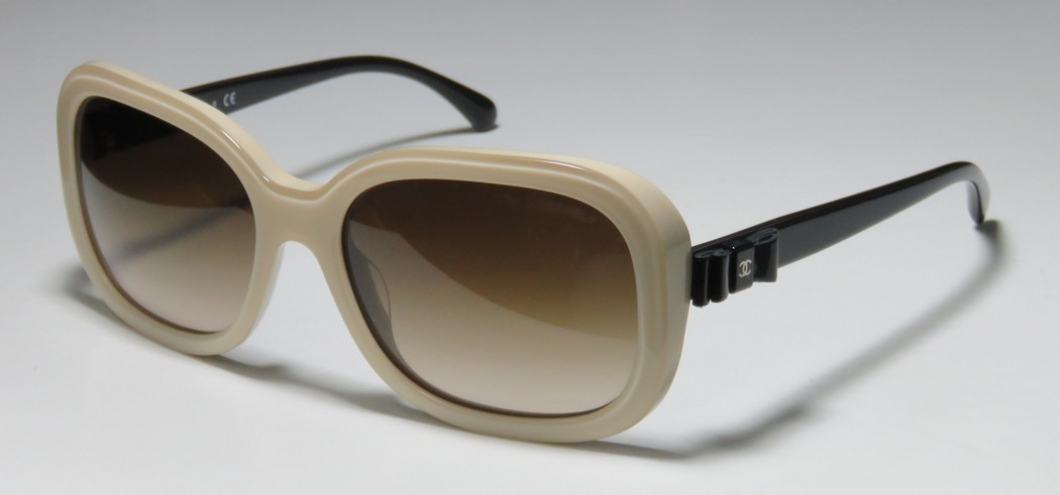 CHANEL 5280-Q Beige Sunglasses with Black Bow Chanel Black 5280-Q Bow Square Gradient Sunglasses main image 4