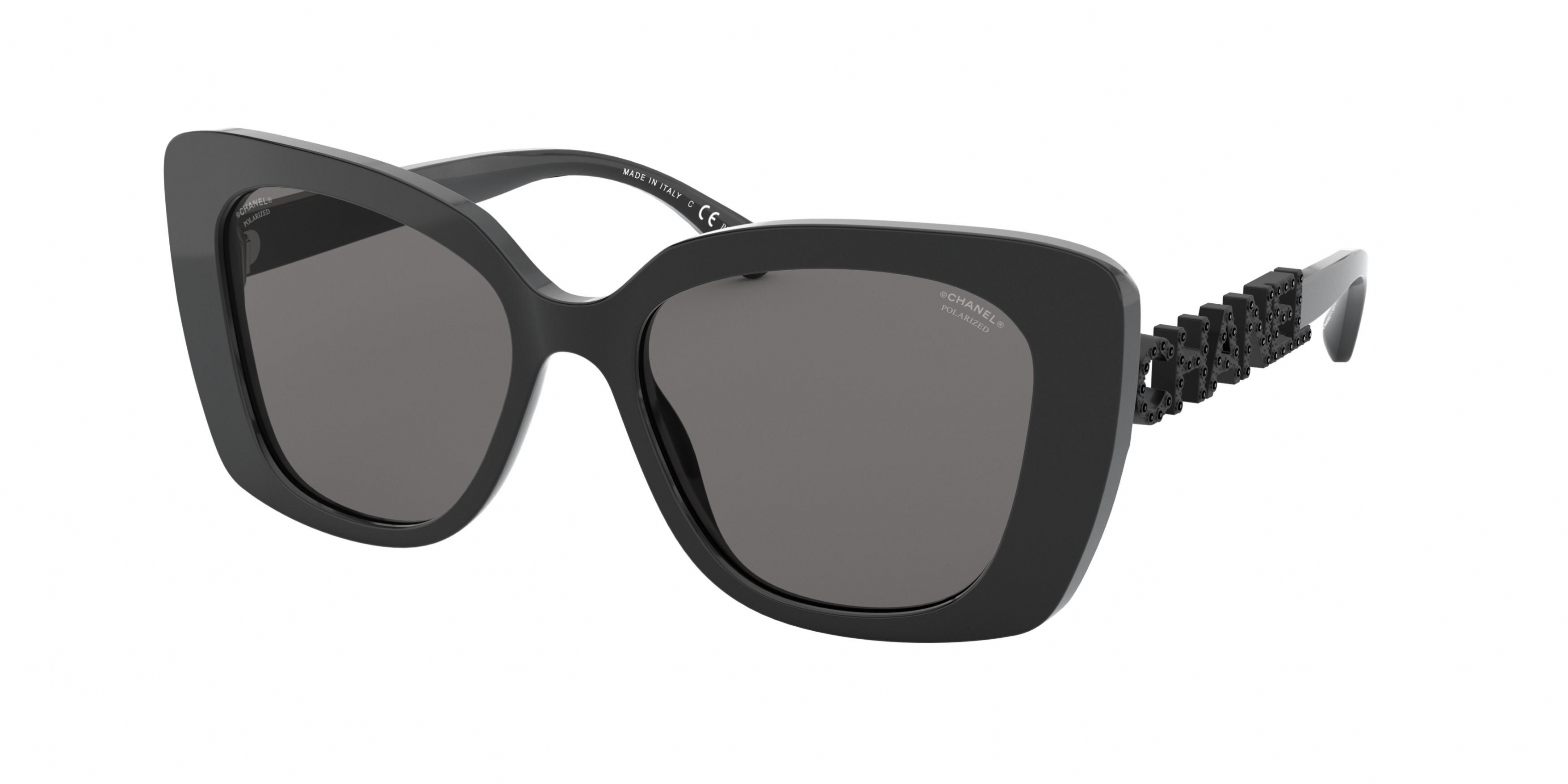 Chanel サングラス CH 5422B Authentic CHANEL CH5422B Women's Sunglasses, Black / White