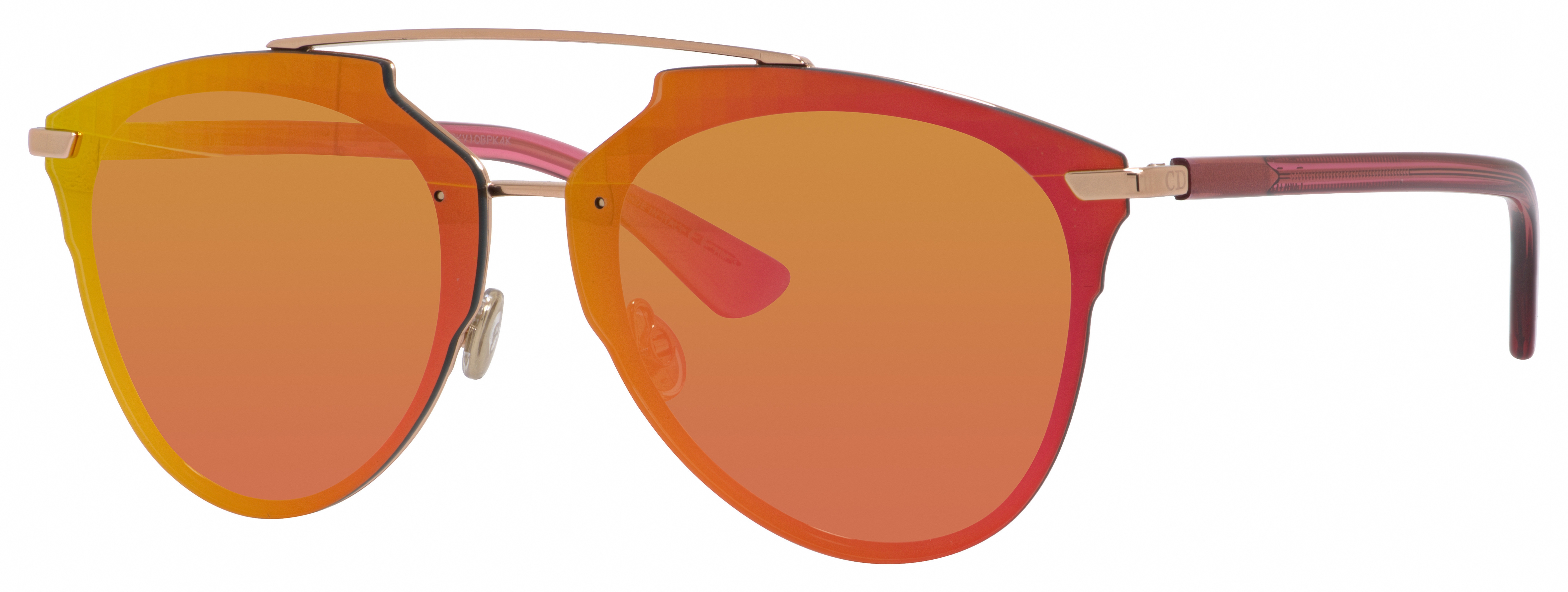 Dior Reflected Plld sunglasses Dior REFLECTED Sunglasses // Black + Gold Frames + Smoke  main image 2