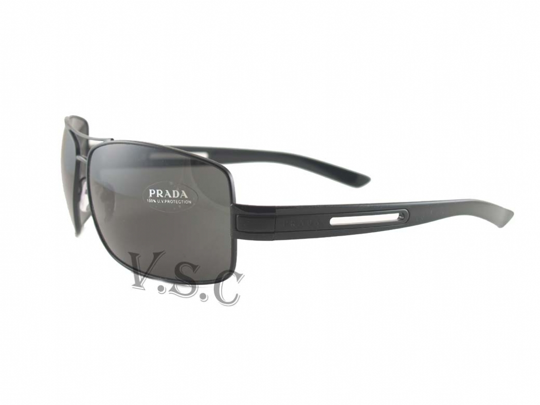 PRADA サングラス SPR54T PRADA SPR 541 Black/Chrome Authentic Sunglasses 64mm | eBay