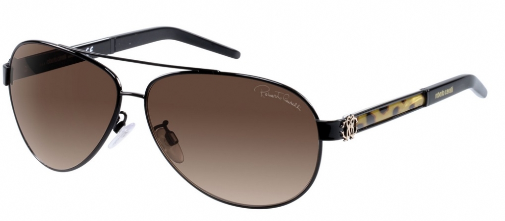 Roberto Cavalli Black Gorgonea 892S Aviator Sunglasses Roberto Cavalli | Accessories | Roberto Cavalli Black  main image 4