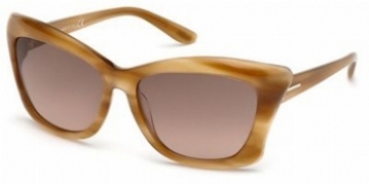 TOM FORD TF280 47F LANA SUNGLASSES Tom Ford Lana Sunglasses TF280 47F Marble Brown Gradient  main image 4