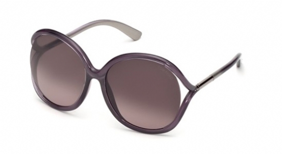 NEW TOM FORD RHI TF252 83T PURPLE SUNGLASSES Tom Ford RHI Sunglasses Shinny Purple Gradient Lens FT0252  main image 4