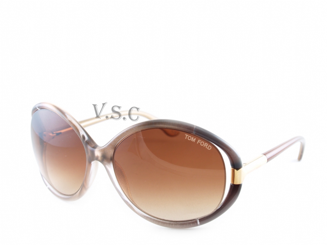 Tom Ford TF124 Light Brown Sunglasses Tom Ford Sunglasses Sandrine TF124 Brown 59F Size 60mm | eBay main image 4