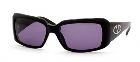 Valentino Black 5449/S 807Y1 Sunglasses Valentino Eyewear Vlogo Sign - Shiny Black Sunglasses  main image 4
