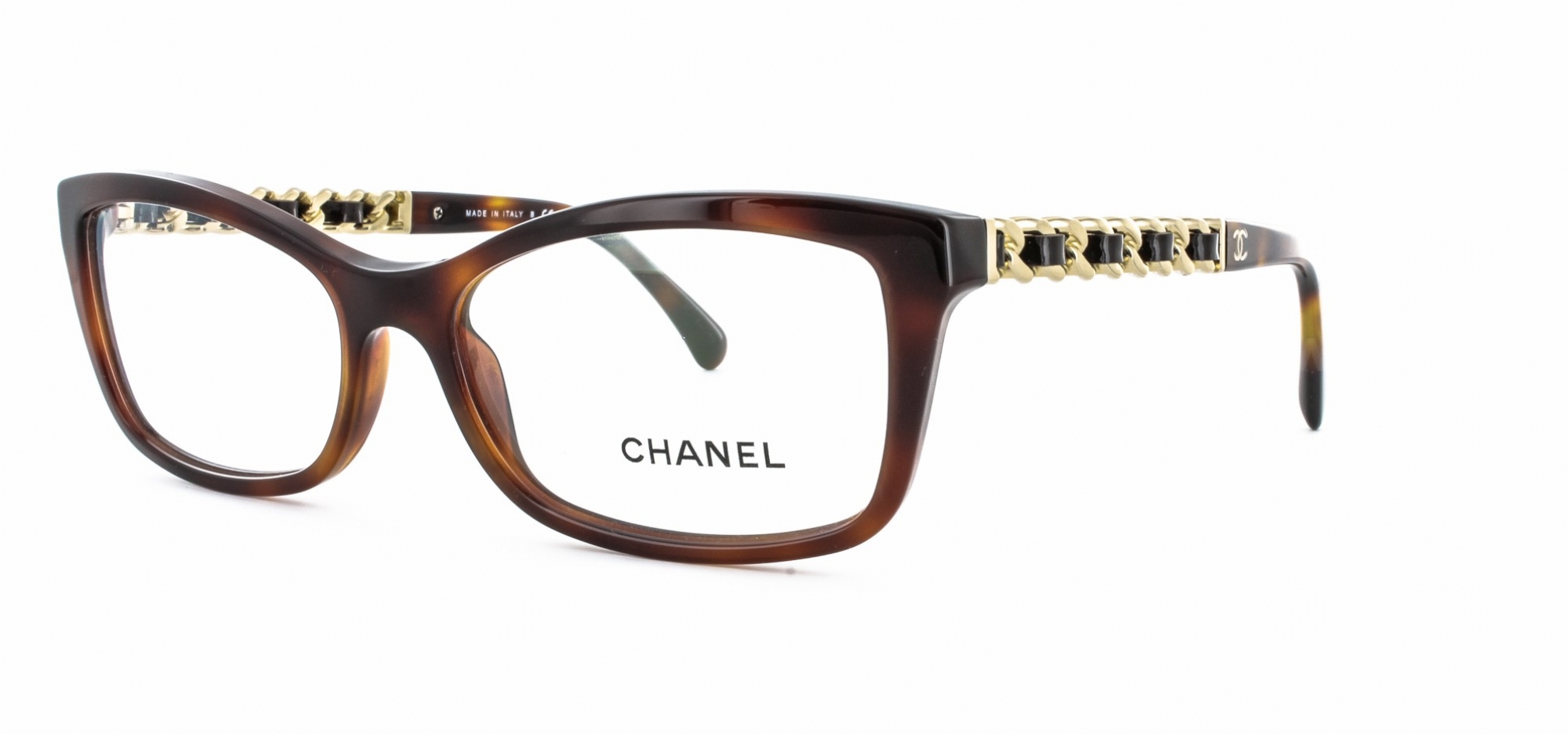 箱付 CHANEL 眼鏡 メガネ チェーン 3264-Q-A c.574 デミ 箱付 CHANEL 眼鏡 メガネ チェーン 3264-Q-A c.574 デミ