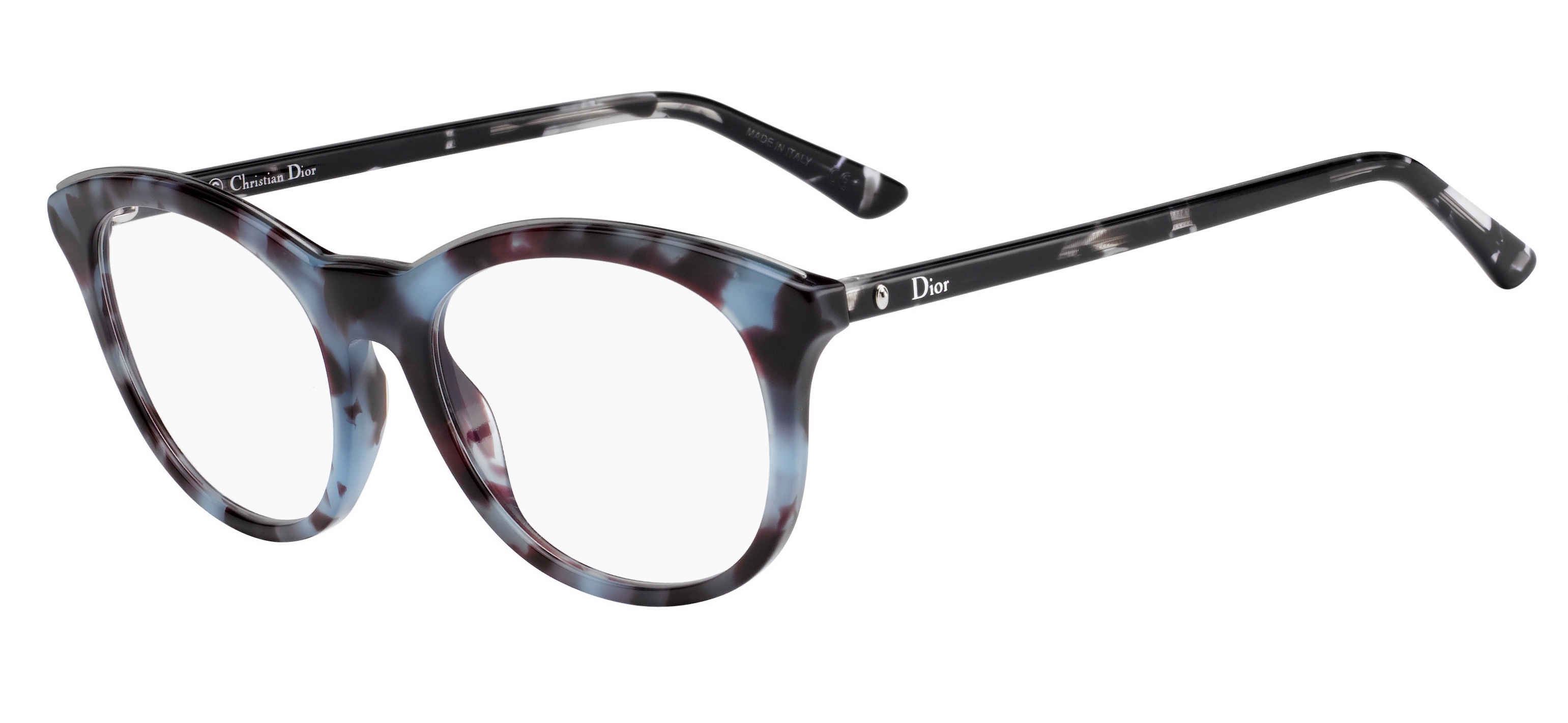 メガネ Dior Eyeglasses MONTAIGNE41 C9C Hoop Pattern Dior Montaigne 41 Shiny Black Prescription Eyeglasses