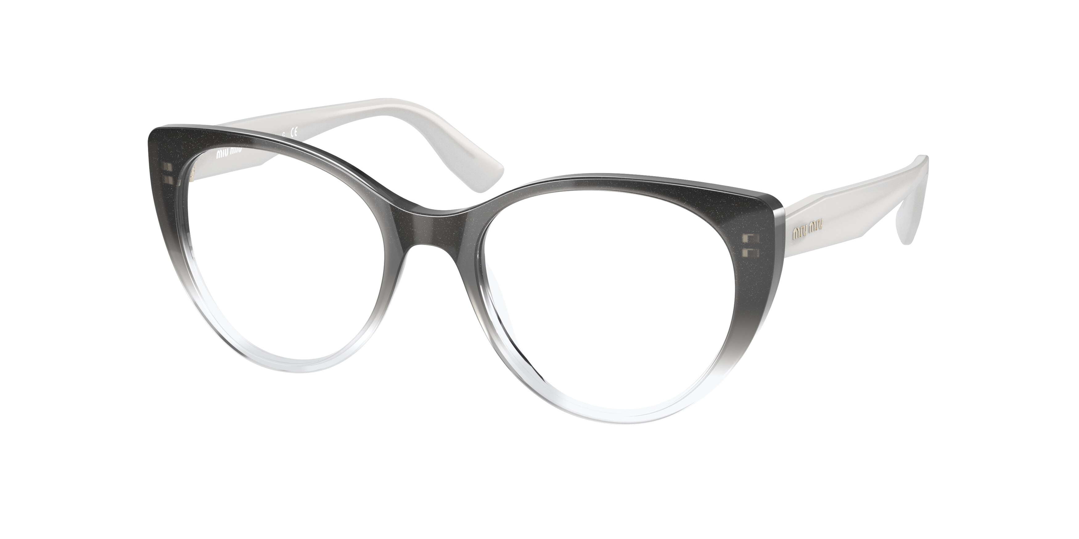 Miu Miu MU06TV-1AB1O1 Eyeglasses Black Cat-Eye Miu Miu MU 01VV Eyeglasses | LensCrafters main image 2
