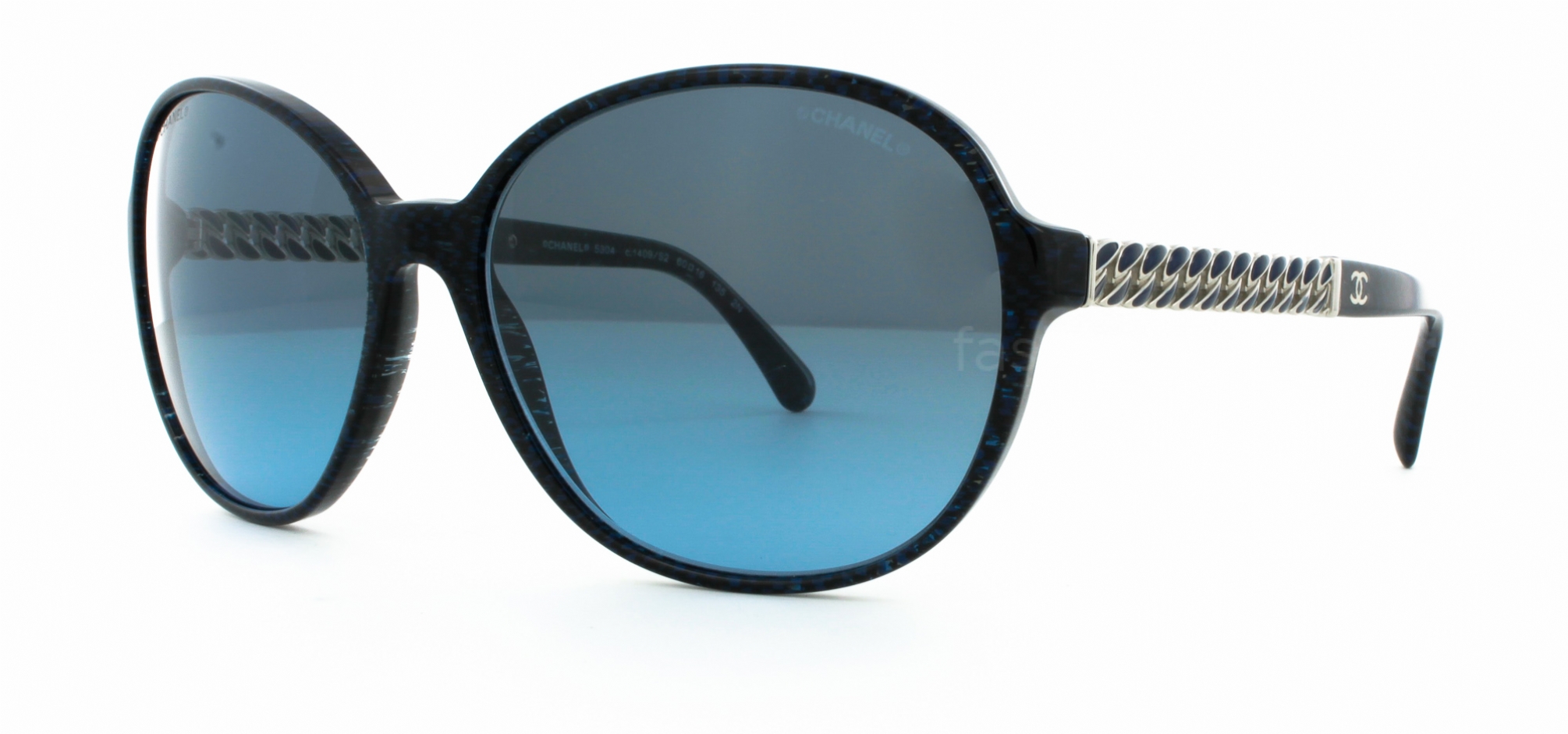 Chanel サングラス　5304-A CHANEL Chain Sunglasses 5304 Black 688719 | FASHIONPHILE