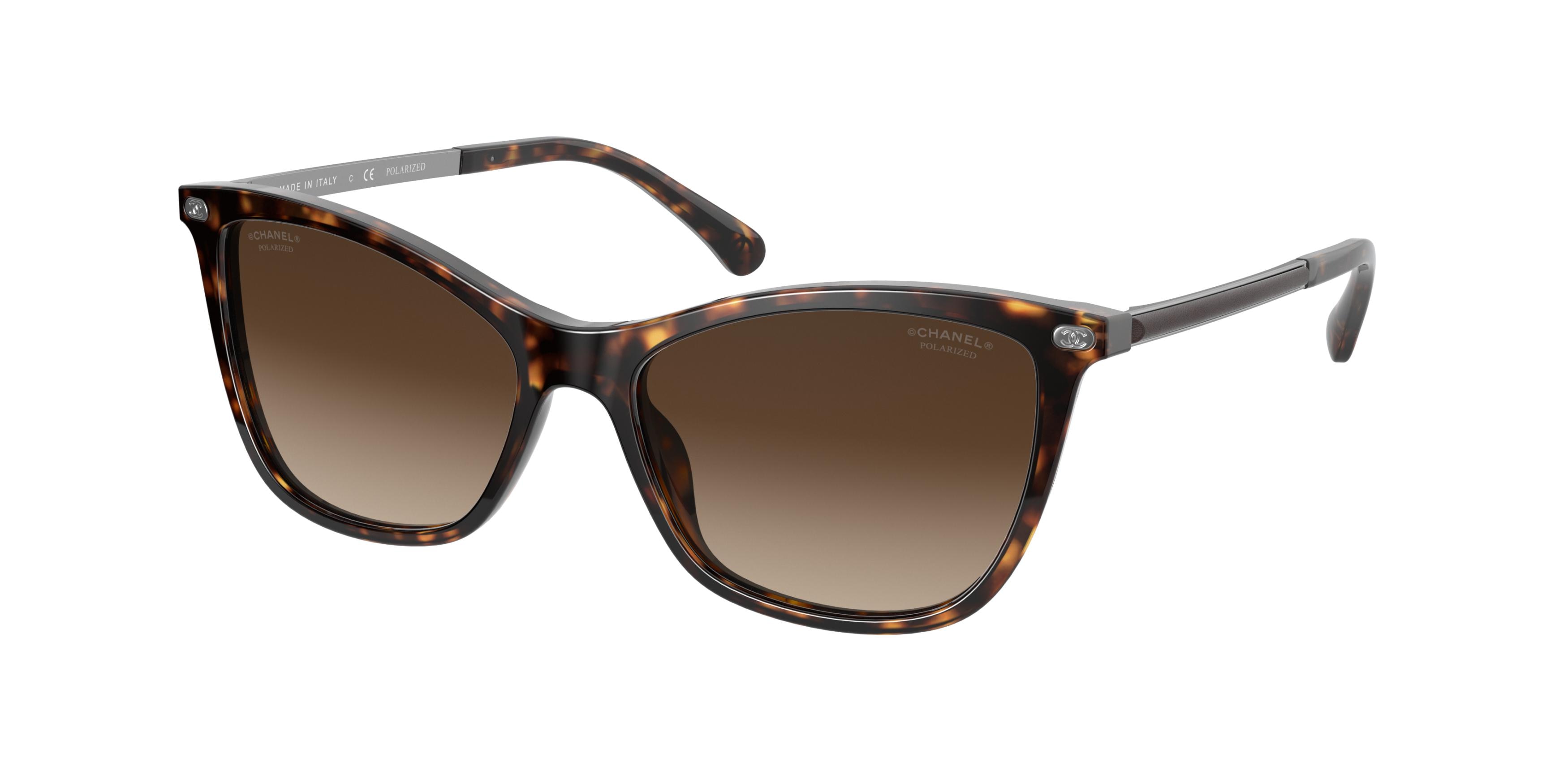 極美品 CHANEL sunglasses マグネティッククリップオン タグ Chanel - Round Sunglasses - Gold Brown Gradient - Chanel