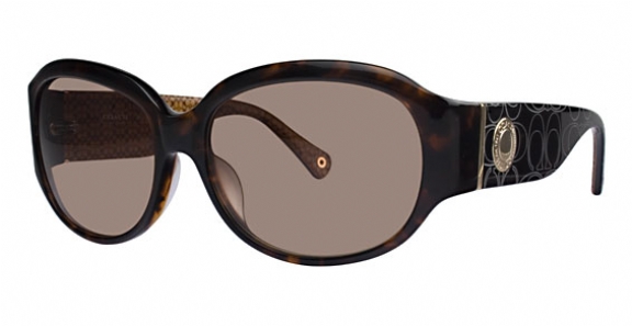 Coach Bree Tortoise Sunglasses Coach Bree Sunglasses HC7045-L085 Vintage Gold Tortoise  main image 3