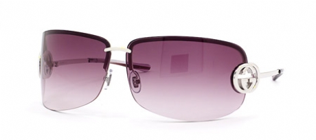 Gucci Brown Gradient Lenses Gold Metal GG Logo Sunglasses
