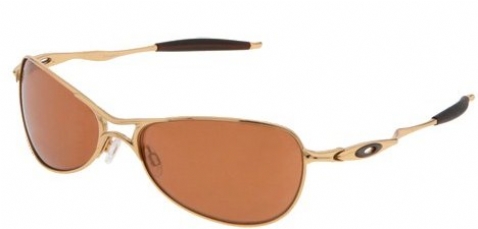Oakley Crosshair Small Sunglasses Gold Irridium 05975 Unisex Oakley Crosshair Sunglasses W/ Amber Gradient Lenses  main image 4